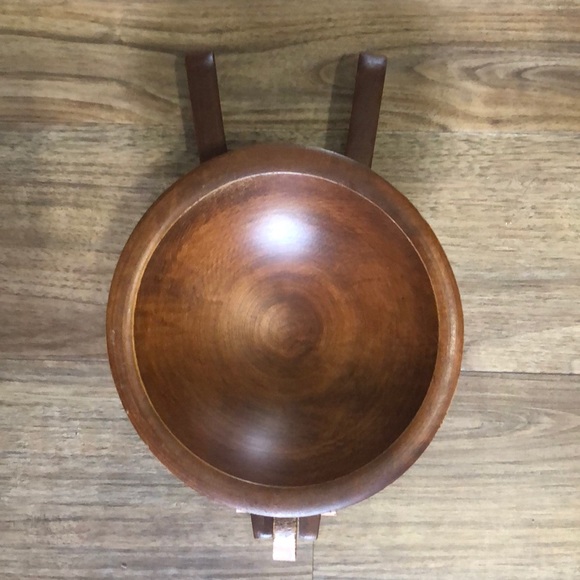 Vintage Wooden Wheelbarrow Nut Bowl/Dish - Picture 3 of 12